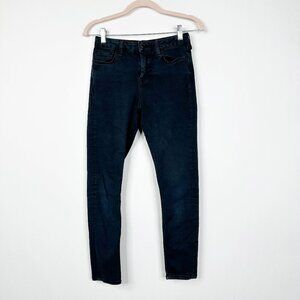 2/$30 Topshop Moto Jamie Jeans High Rise Ankle Skinny Gunmetal Black 28/30 #9363
